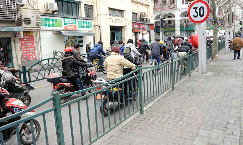 Scooters in Shanghai