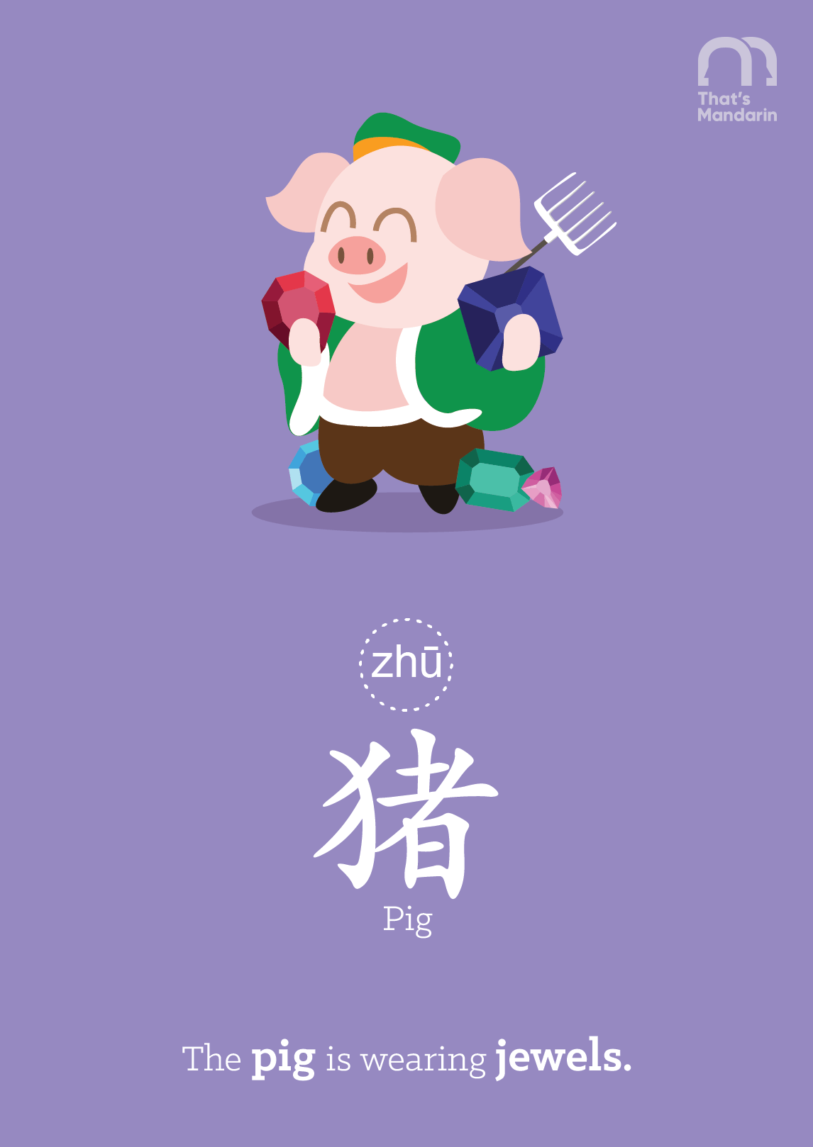 Pig (Chinese Animal Zodiacs) | Chinese Link Words | That's Mandarin