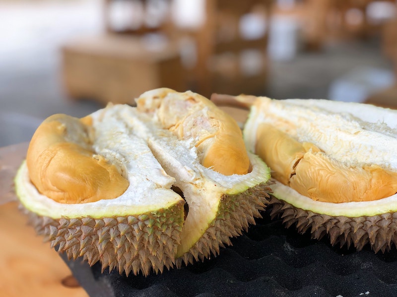 Durian | 8 Unusual Chinese Fruits Durian fruit known for its strong smell and creamy texture, featured as one of 8 unusual Chinese fruits to experience