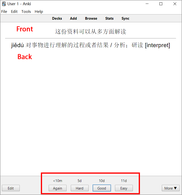 Learn Mandarin Chinese with spaced repetition Anki