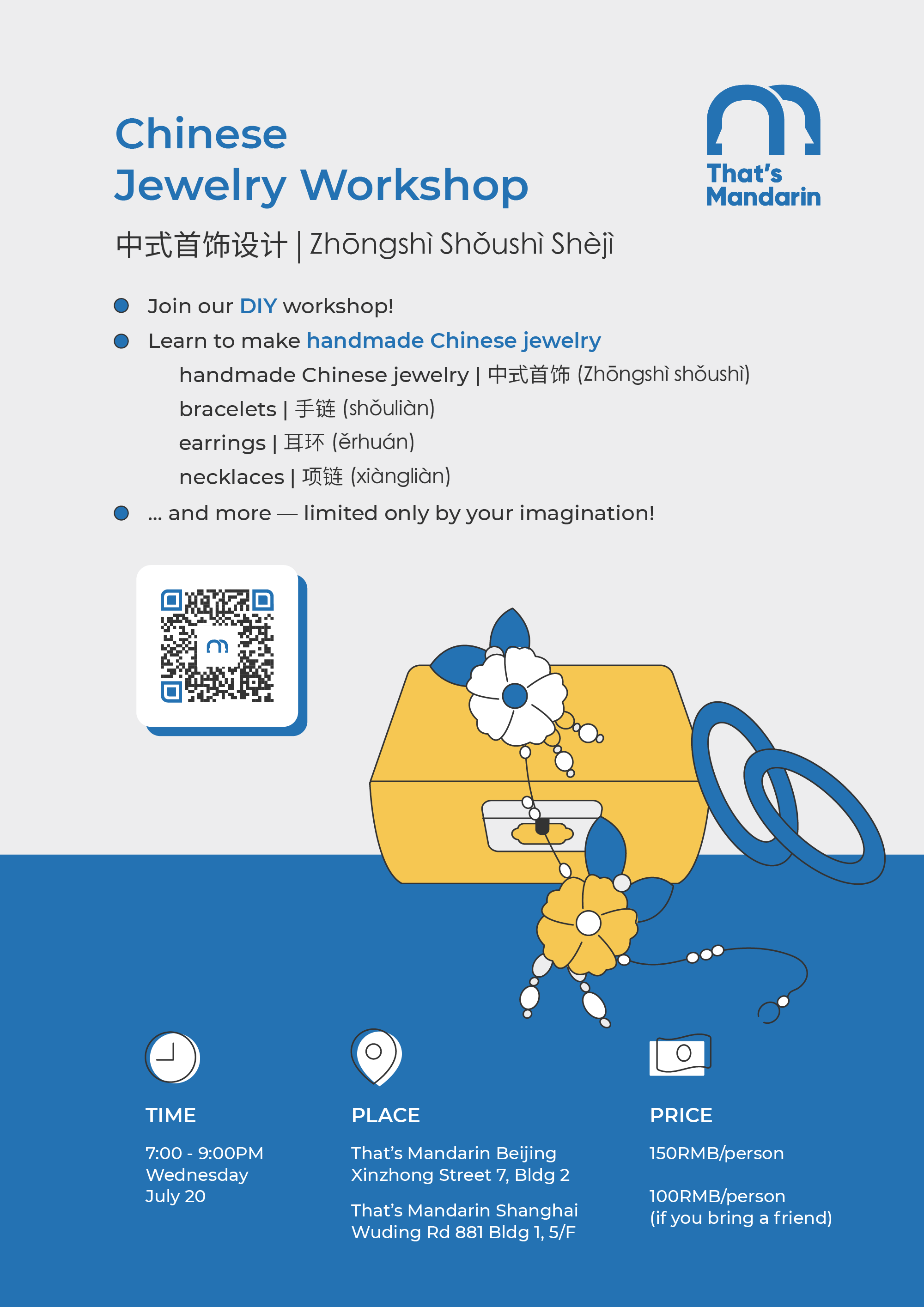 Chinese Jewelry Workshop | That's Mandarin Events 2022 Chinese Jewelry Workshop | That's Mandarin Events 2022