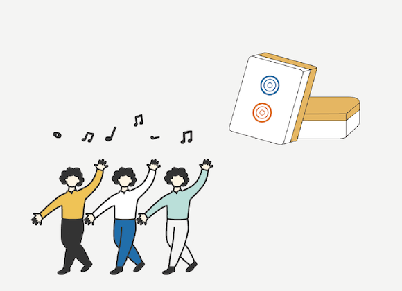 Chinese people enjoying popular hobbies like singing dancing reading playing mahjong and using smartphones (唱歌 跳舞 看书 打麻将 玩手机)