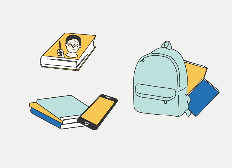 Student's Bag | That's Mandarin Learn essential Chinese school supplies vocabulary with the names of common items found in a student’s schoolbag in Mandarin