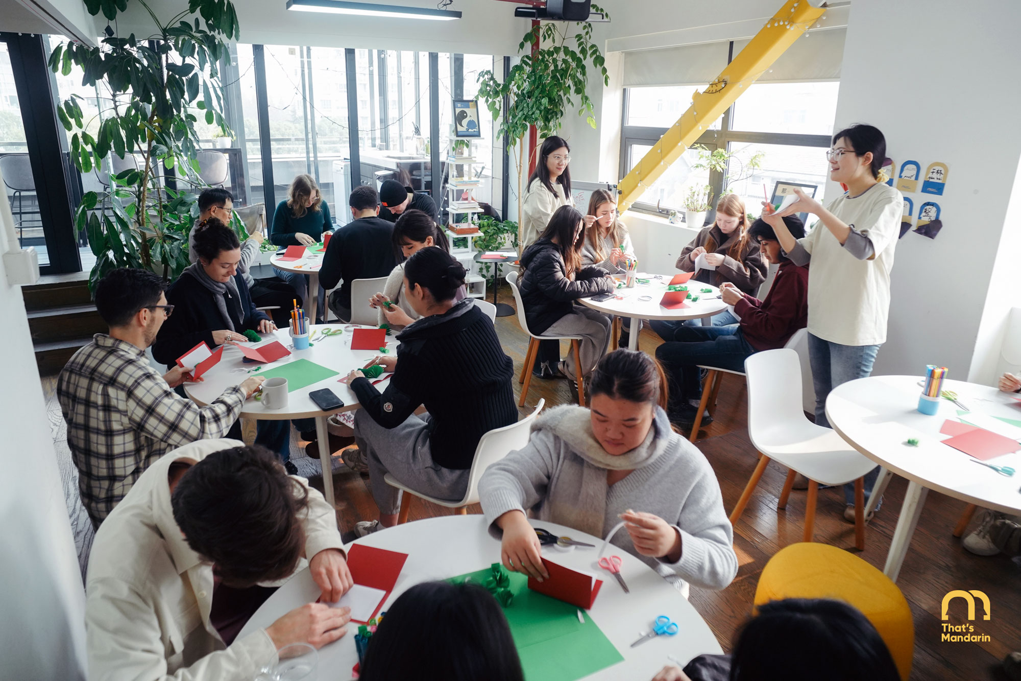 Christmas DIY activity at That's Mandarin Shanghai